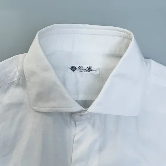 LORO PIANA Men's White Dress Shirt 15.75/40 NWT - Picture 8 of 12